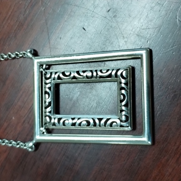 Brighton Silver Frame Pendant Necklace - Picture 6 of 6